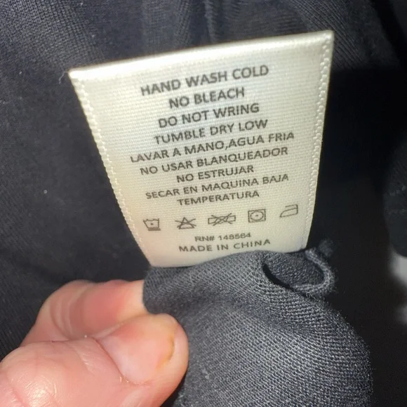 AKIRA Black Embellished Crop Top with Mandarin Collar - Picture 5 of 5